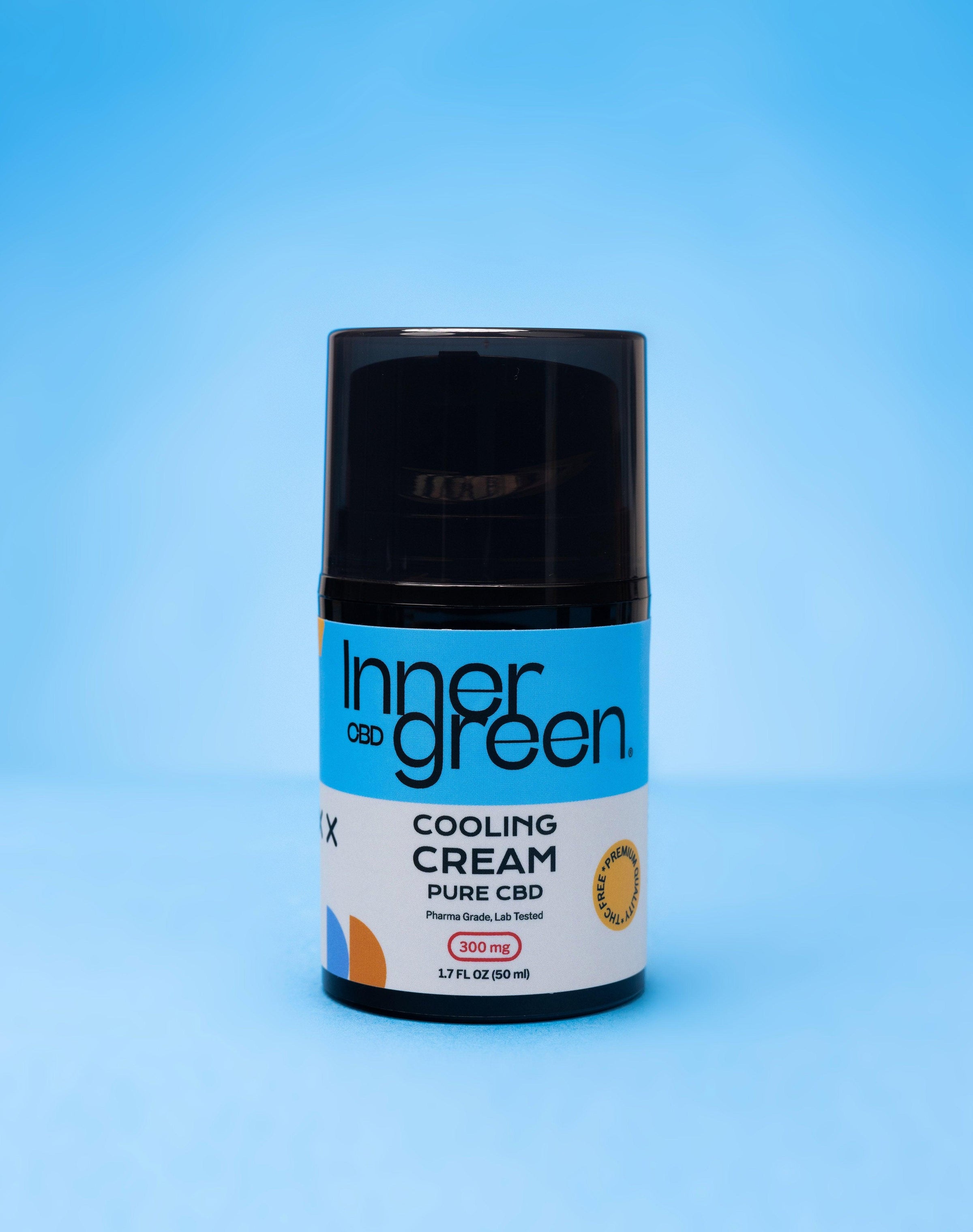 CBD Cooling Cream 300mg | Pure Isolate CBD Topicals | Innergreen CBD